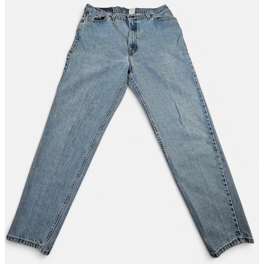 Vintage 521 Levi Straight Leg Jeans Med Wash Denim Womens Size 18 29" Inseam